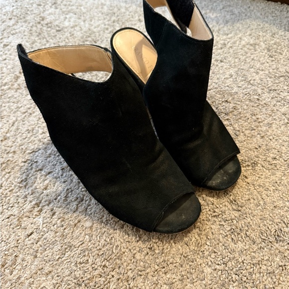 Shoes - Elegant Black Peep-Toe Women's Shoes